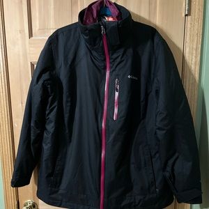 Columbia women’s  2X     3in 1 interchangeable omniheat winter coat